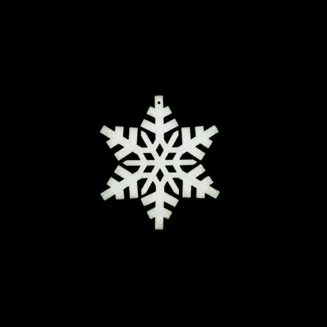 small foam snowflake
